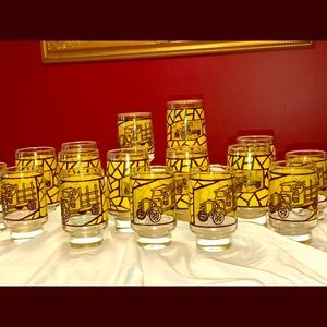 Vintage tea and water glasses